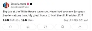 Trump White House announcement